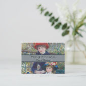 Renoir Twee Zusters Terras Frans Impressionisme Visitekaartje (Staand voorkant)