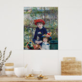 Renoir Twee Zusters Terras Impressionisme Schilder Poster (Keuken)