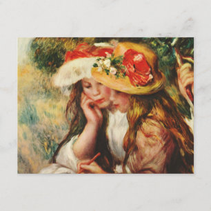 Renoir Two Girls Lezing in de tuinuitvindingen Kaart