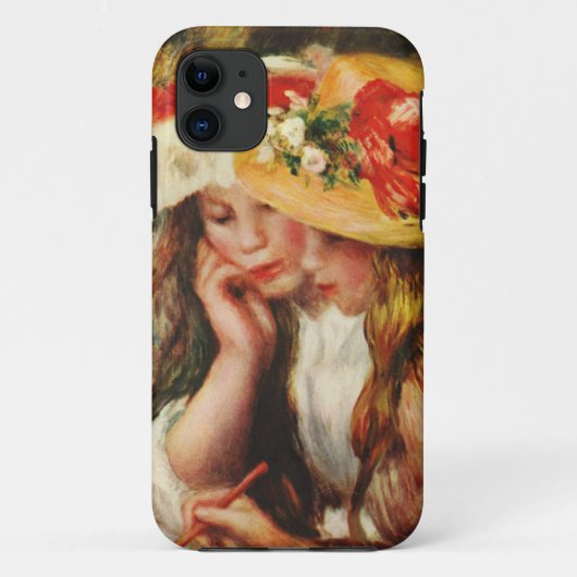 Renoir Two Girls Reading in de Garden iPhone Case (Achterkant)