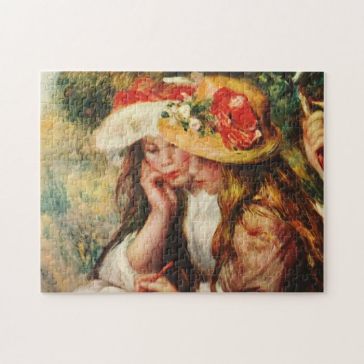 Renoir Two Girls Reading in de tuinschildpad Legpuzzel (Horizontaal)