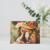 Renoir Two Girls Reading in het Briefkaart van de (Staand voorkant)