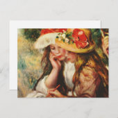 Renoir Two Girls Reading in het Briefkaart van de (Voorkant / Achterkant)