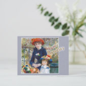 Renoir Two sisters CC0398 Birthday Briefkaart (Staand voorkant)