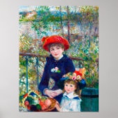 Renoir Two Sisters Fine Art Painted Restored Poster (Voorkant)