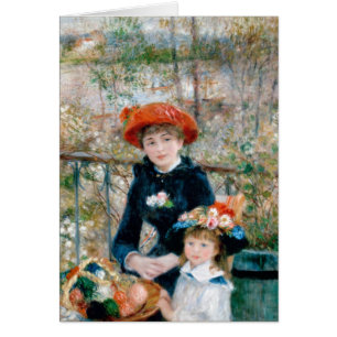 Renoir Two Sisters on Terrace  Fine Art