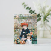 Renoir Two Sisters on Terrace  Fine Art Briefkaart (Staand voorkant)