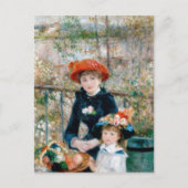 Renoir Two Sisters on Terrace  Fine Art Briefkaart (Voorkant)