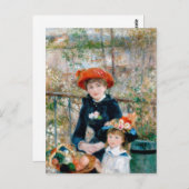 Renoir "Two Sisters (on the Terrace)" Briefkaart (Voorkant / Achterkant)