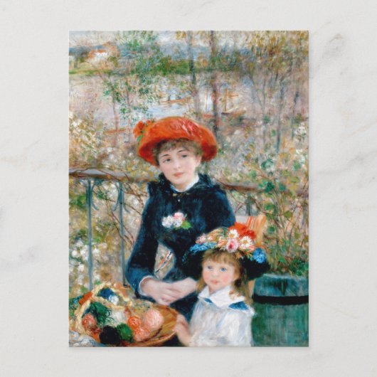 Renoir "Two Sisters (on the Terrace)" Briefkaart (Voorkant)
