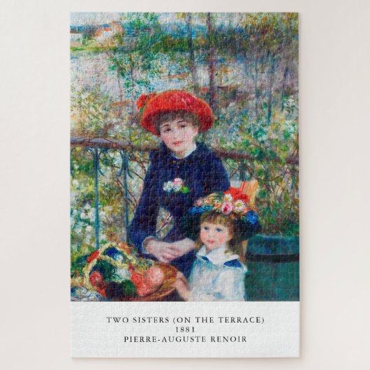 Renoir "Two Sisters (On the Terrace)" Fine Art Legpuzzel (Verticaal)