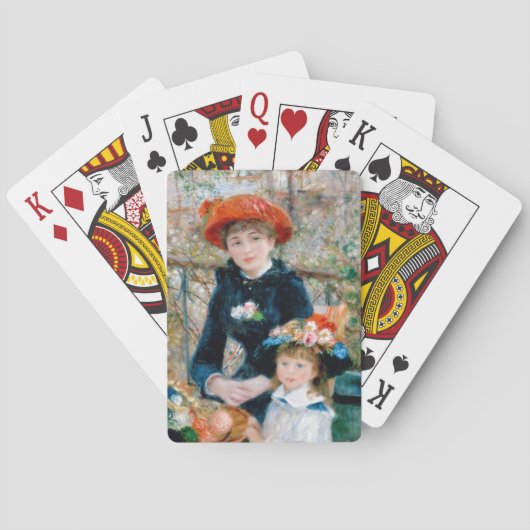 Renoir "Two Sisters (on the Terrace)" Pokerkaarten (Achterkant)