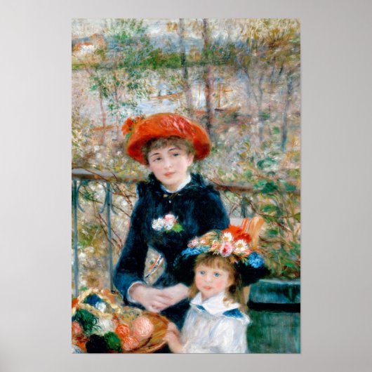 Renoir "Two Sisters (on the Terrace)" Poster (Voorkant)