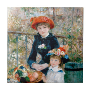 Renoir "Two Sisters (on the Terrace)" Tegeltje