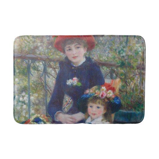 Renoir Two Sisters Terrace Frans Impressionisme Badmat (Voorkant)