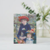 Renoir Two Sisters Terrace Frans Impressionisme Briefkaart (Staand voorkant)