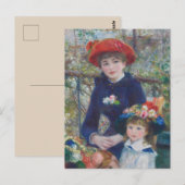 Renoir Two Sisters Terrace Frans Impressionisme Briefkaart (Voorkant / Achterkant)