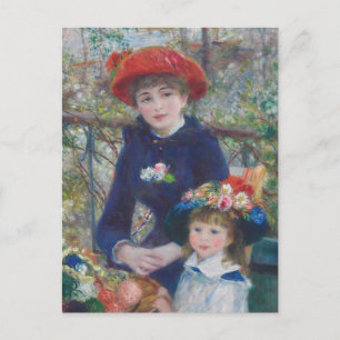 Renoir Two Sisters Terrace Frans Impressionisme Briefkaart