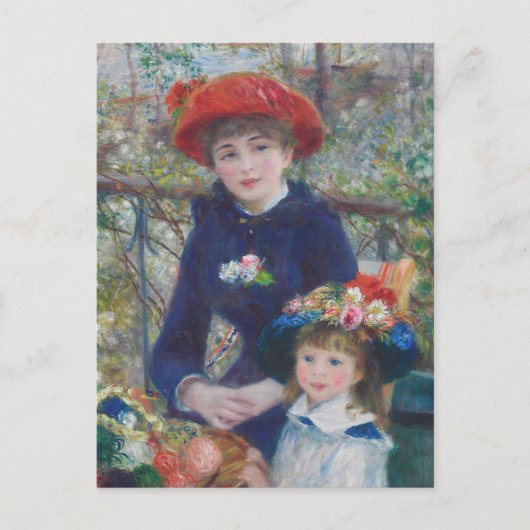 Renoir Two Sisters Terrace Frans Impressionisme Briefkaart (Voorkant)