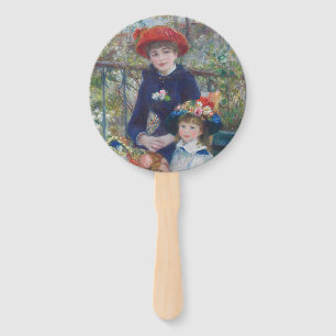 Renoir Two Sisters Terrace Frans Impressionisme Handwaaier