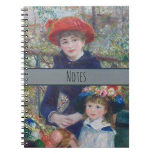 Renoir Two Sisters Terrace Frans Impressionisme  Notitieboek