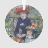 Renoir Two Sisters Terrace Frans Impressionisme  Ornament (achterkant)