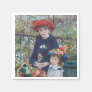 Renoir Two Sisters Terrace Frans Impressionisme Servet