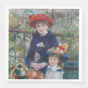 Renoir Two Sisters Terrace Frans Impressionisme Servet