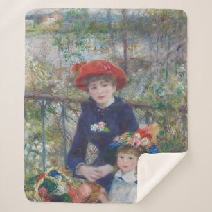 Renoir Two Sisters Terrace Frans Impressionisme  Sherpa Deken