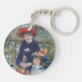 Renoir Two Sisters Terrace Frans Impressionisme Sleutelhanger (Achterkant)