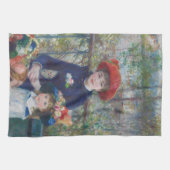 Renoir Two Sisters Terrace Frans Impressionisme Theedoek (Horizontaal)