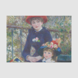 Renoir Two Sisters Terrace Frans Impressionisme Tissuepapier