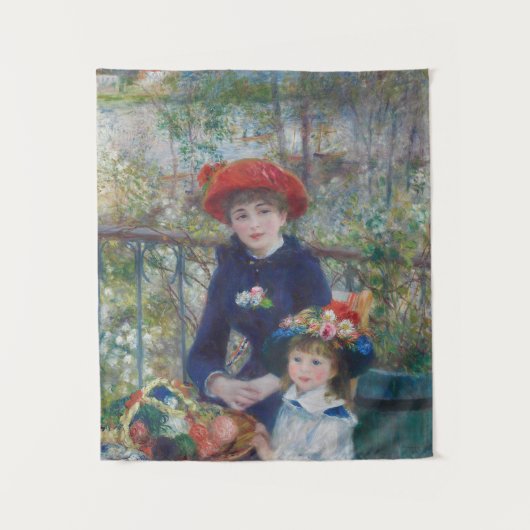 Renoir Two Sisters Terrace Frans Impressionisme Wandkleed (Voorkant)