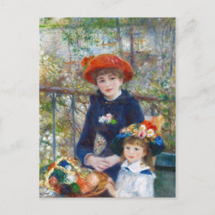 Renoir Two-zussen op een terras CC0402-Briefkaart Briefkaart