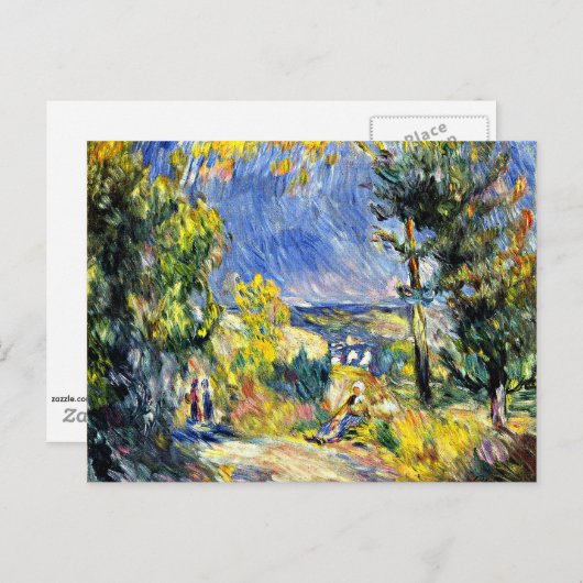 Renoir - Uitzicht Dicht bij Antibes Briefkaart (Voorkant / Achterkant)