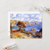 Renoir - Uitzicht op Guernsey, beroemd schilderij Kaart (Voorkant / Achterkant in situ)