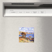 Renoir - Uitzicht op Guernsey, beroemd schilderij Magneet (Insitu (Vaatwasser))