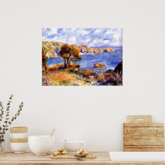 Renoir - Uitzicht op Guernsey Poster (Keuken)