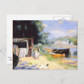 Renoir - Uitzicht van Bougival, kunstschilderij Briefkaart (Voorkant / Achterkant)