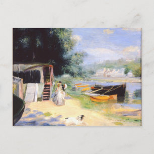 Renoir - Uitzicht van Bougival, kunstschilderij Briefkaart