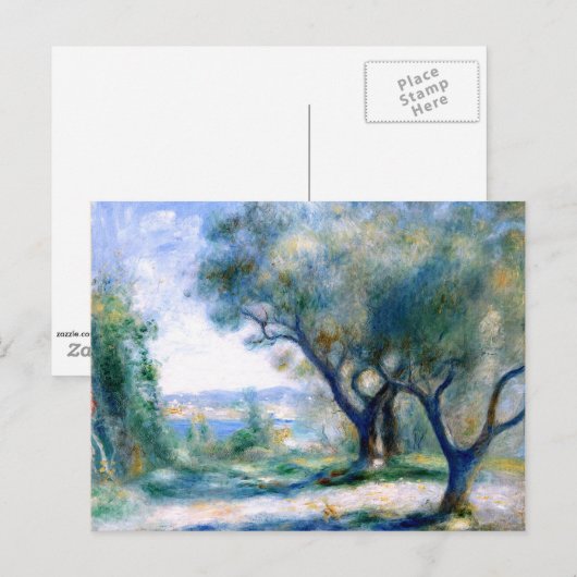 Renoir - Uitzicht van Mourillon Briefkaart (Voorkant / Achterkant)