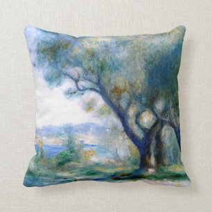 Renoir - Uitzicht van Mourillon Kussen
