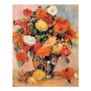 Renoir - Vaas met Bloemen, 1884, Foto Afdruk