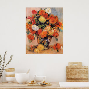 Renoir - Vaas met Bloemen, 1884, Poster