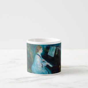 Renoir Vrouw aan de Piano Vintage Impressionist Espresso Kop
