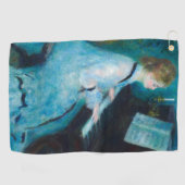 Renoir Vrouw aan de Piano Vintage Impressionist Golfhanddoek (Horizontaal)