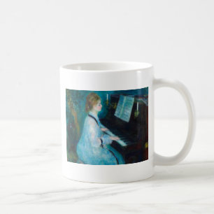 Renoir Vrouw aan de Piano Vintage Impressionist Koffiemok