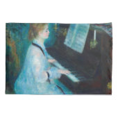 Renoir Vrouw aan de Piano Vintage Impressionist Kussensloop (Achterkant)