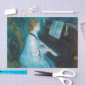 Renoir Vrouw aan de Piano Vintage Impressionist Tissuepapier (Craft)