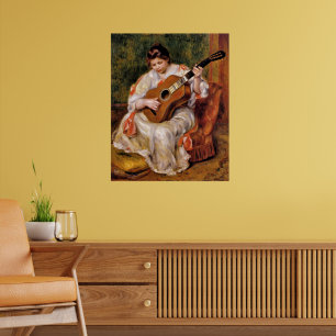 Renoir - Vrouw die gitaar speelt, Poster